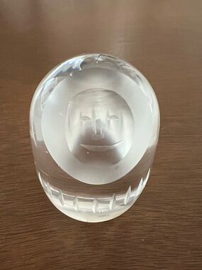 Hadeland Crystal Eskimo Paperweight